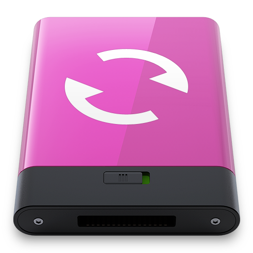 Pink Sync W Icon 512x512 png